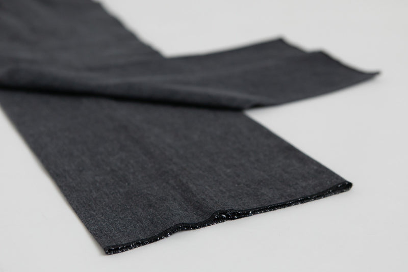 Stand collar denim-Suit Black [スタンドカラーデニムスーツ ブラック]